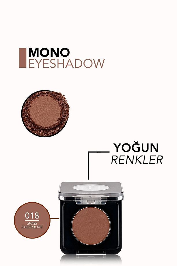 Mono Yüksek Pigmentli & Mat Bitişli Kompakt Göz Farı - 6