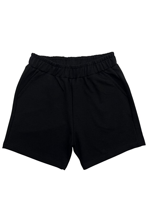 Kız Çocuk Siyah Şort - 1