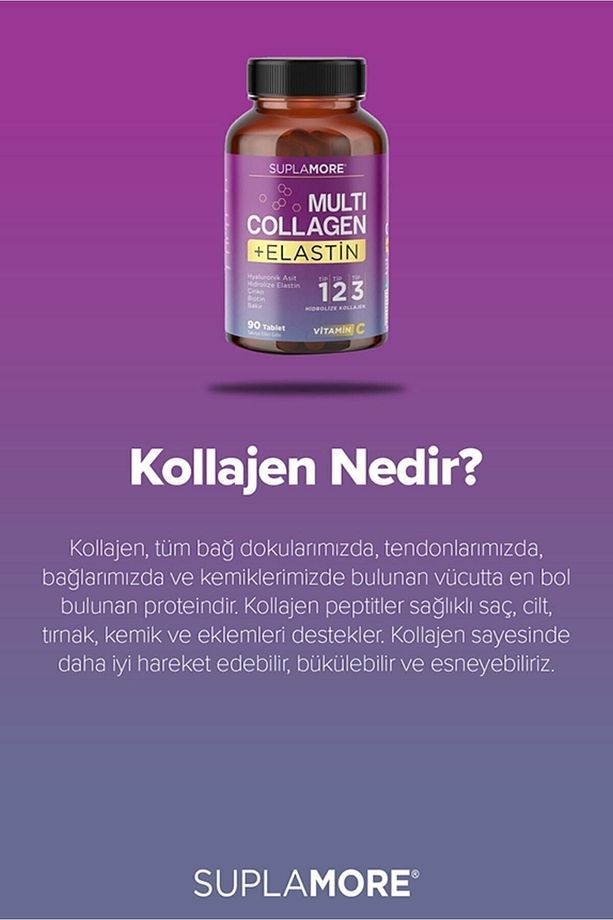 Kolajen Multi Collagen & Elastin Tip1 Tip2 Tip3 Hidrolize Kolajen 90 Tablet. - 5