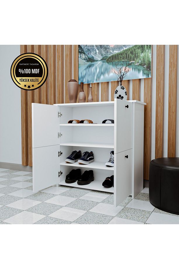 ALİN  Ayakkabılık kapaklı modern tasarım - 2