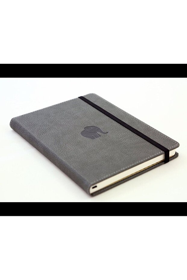 Dingbats Wildlife A5 Grey Elephant Notebook Dotted