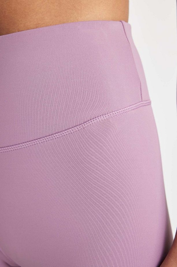 DefactoFit Yüksek Bel Beli Saran Esnek Basic Düz Sporcu Tayt B4147AX24AU - 5