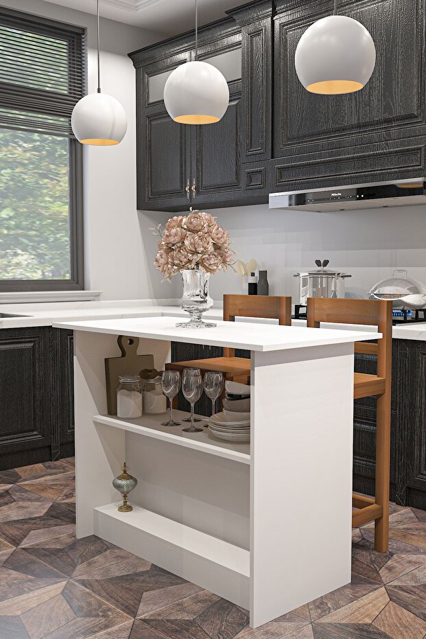 BARELLA MUTFAK ADASI BEYAZ - 1