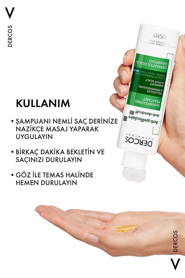 Dercos Normal/yağlı Saçlar Için Kepek Karşıtı Saç Bakım Şampuanı 200 ml - 8