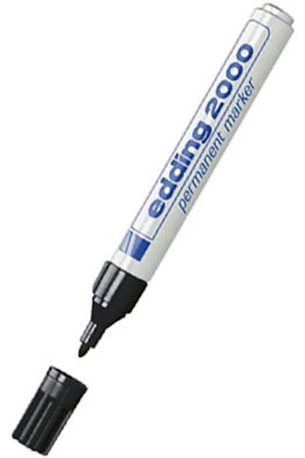Eddıng E-2000 Siyah Permanent Markör Kalem - 1