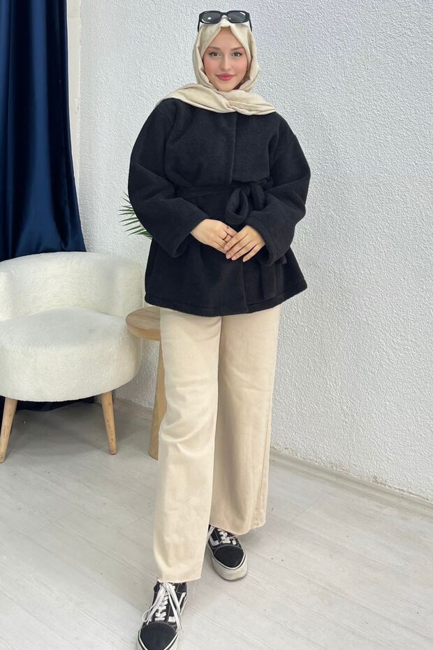 Belted Plush Jacket - 3