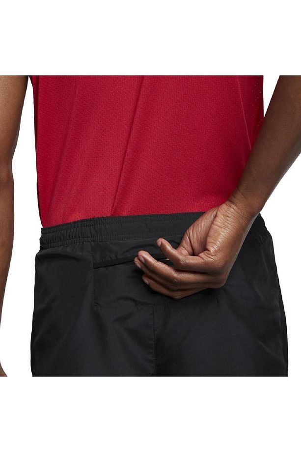 Challenger7 2 In 1 Running Shorts Taytlı Siyah Koşu Şortu - 5