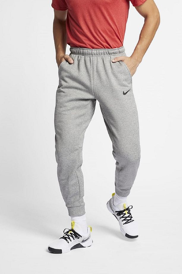 Dri Fit Fleece Tapared Running Konik Gri Eşofman Altı Db - 1