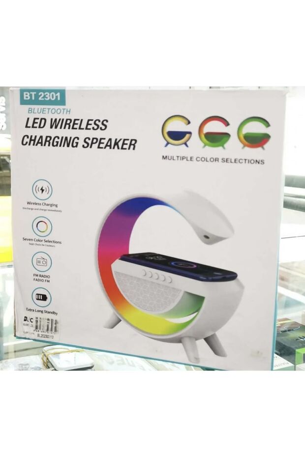 Led wireless charging speaker bt2301 - 2
