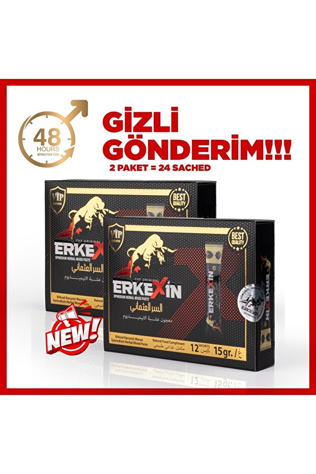 Erkexın Bitkisel Karışımlı Macun (2 KUTU 24 ŞASE) - 1