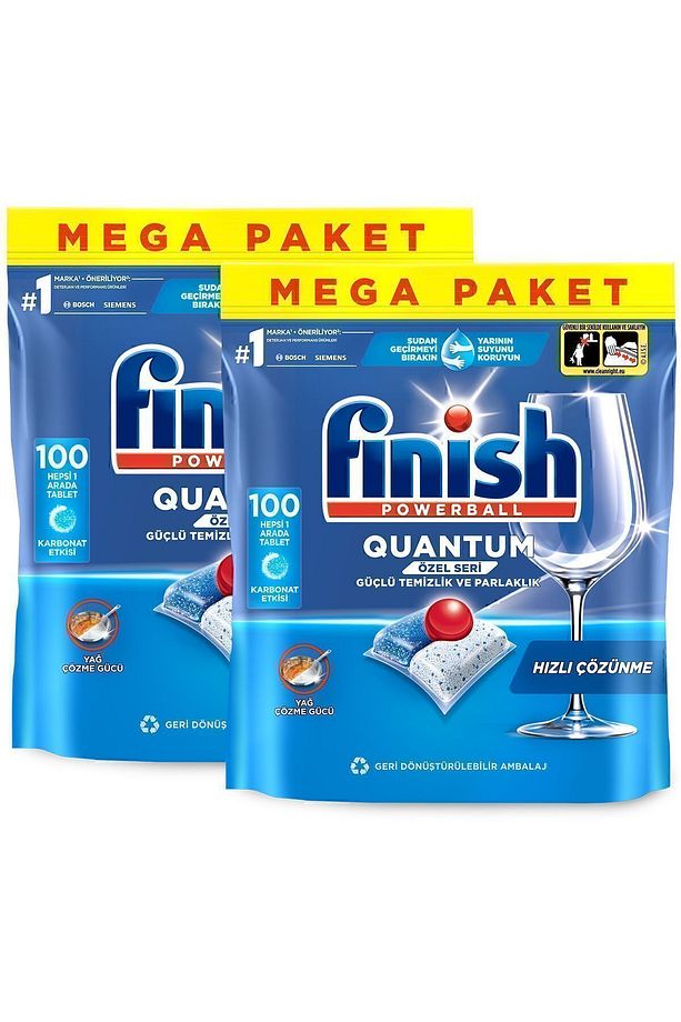 Quantum Özel Seri Bulaşık Makinesi Deterjanı  Kapsül Tablet  200 Adet (100 x 2'li) - 4
