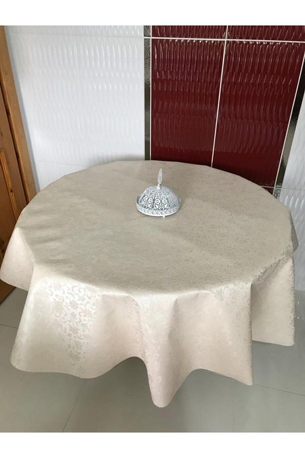 Astarlı Silinebilir Pvc Oval Masa Örtüsü - 1