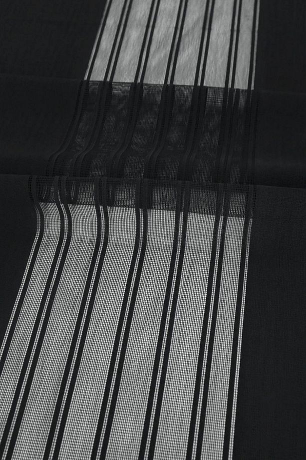 Siyah Modern Masa Örtüsü Runner 40 x 140 cm - 2