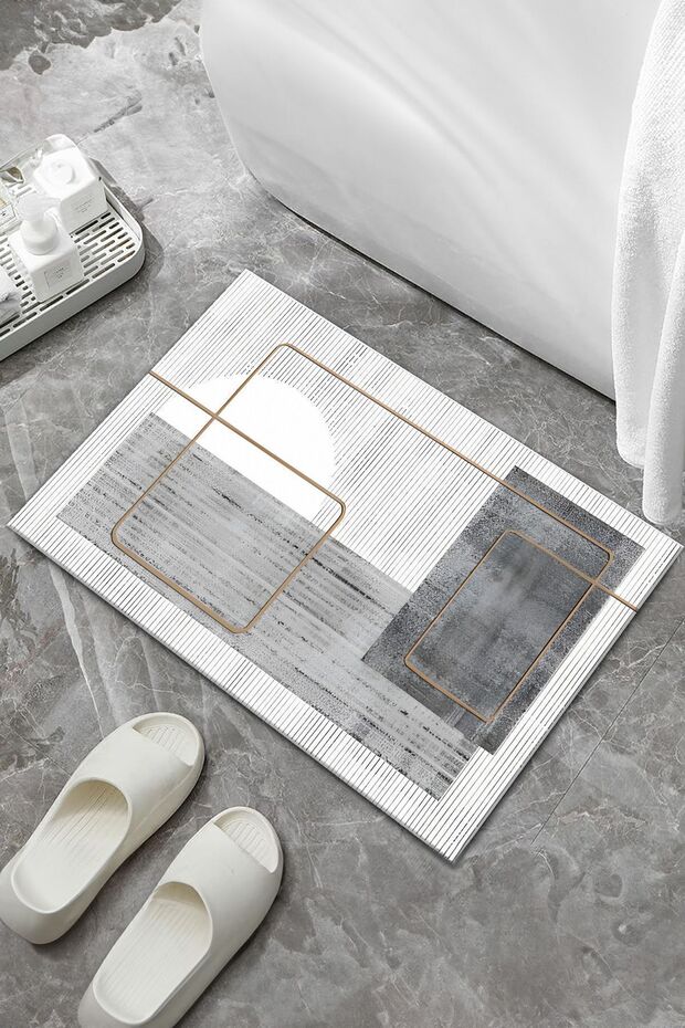 Non-slip Base - Washable Sink Mat, Bathroom Mat, Shower Cabin Mat (24)