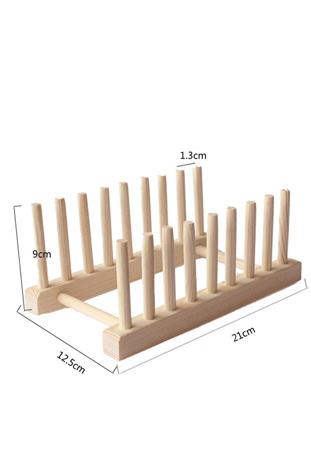 Diy储物柜竹沥水架木制盘子架碗碟架厨房收纳架盘子/切割盘... - 8