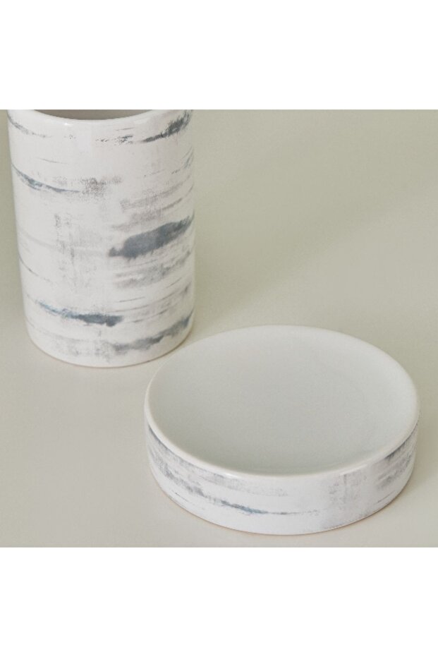 Frida 3-Piece Ceramic Bathroom Accessory Set - 4