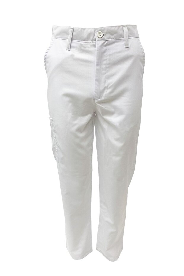 Doctor Nurse Multi-Pocket Trousers White