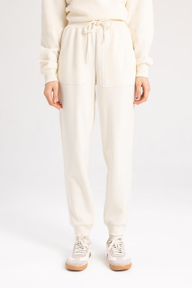 Regular Fit Beli Lastikli Bağcıklı Cepli Basic Düz Jogger Eşofman Altı V2699az24sp - 4