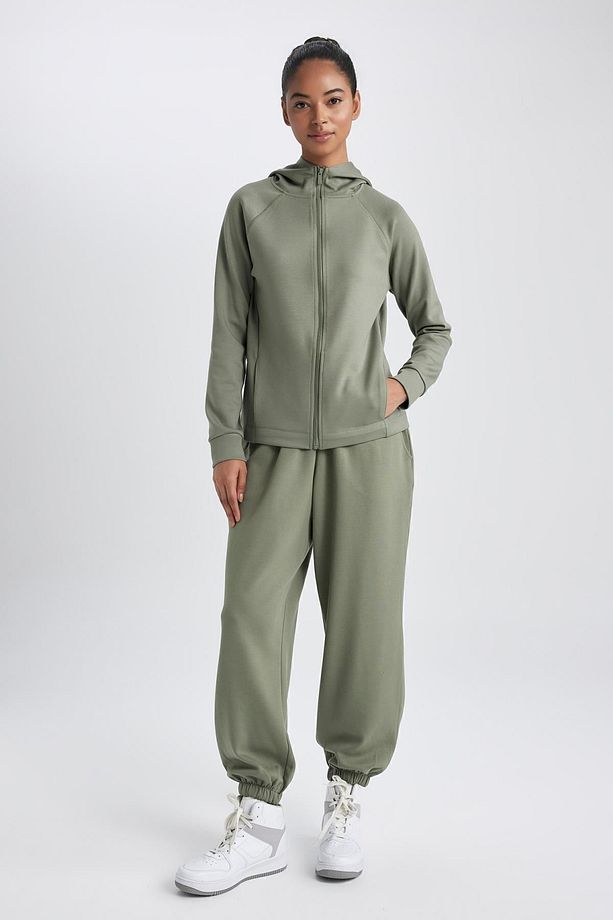 Fit Oversize Fit Çift Cepli Jogger Paça Standart Skuba Dalgıç Kumaş Pantolon - 2