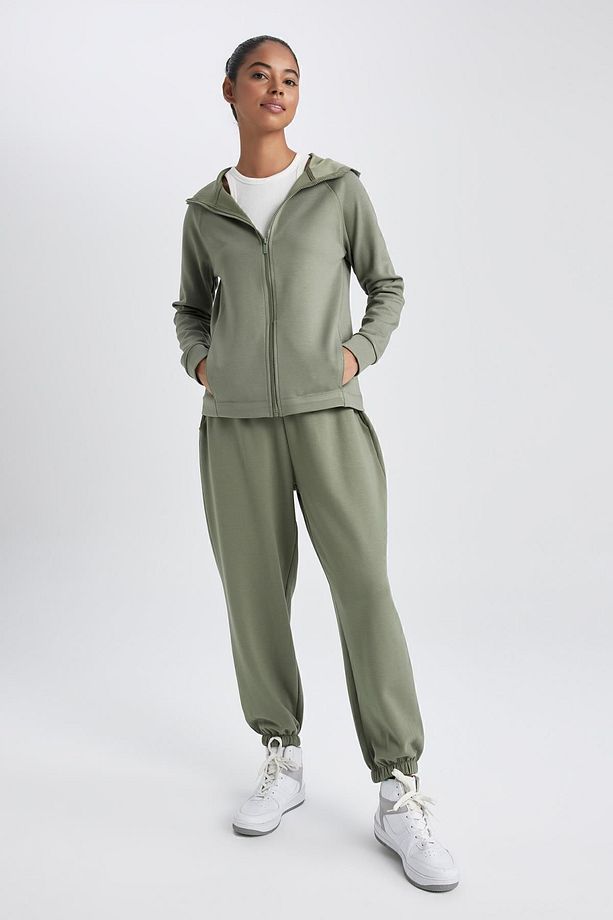 Fit Oversize Fit Çift Cepli Jogger Paça Standart Skuba Dalgıç Kumaş Pantolon - 3