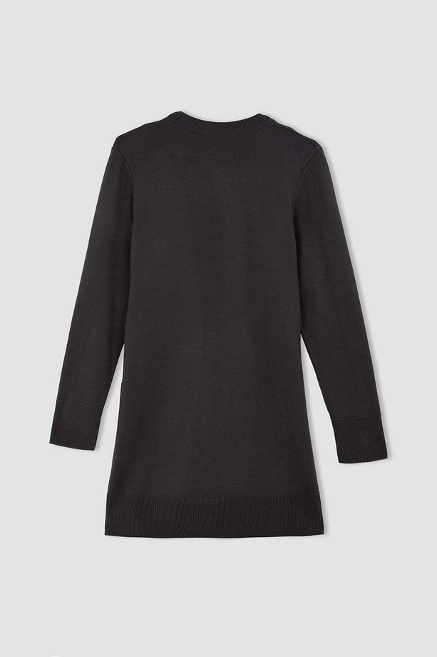 Regular Fit Bisiklet Yaka Basic Kazak Tunik ANTHRA - 2