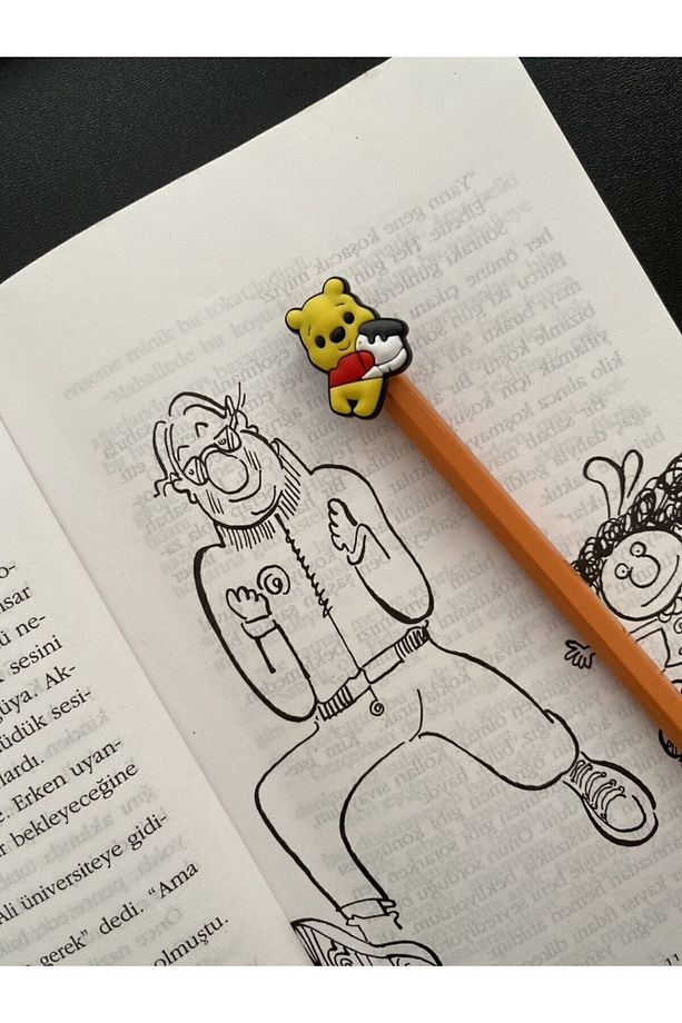 Winnie The Pooh Figürlü Sevimli Kalem Süsü - 1