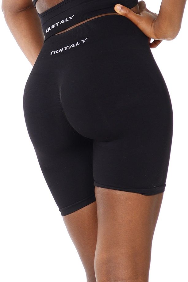 Virtus Push Up Seamless/Dikişsiz  Büzgülü Şort Siyah - 3