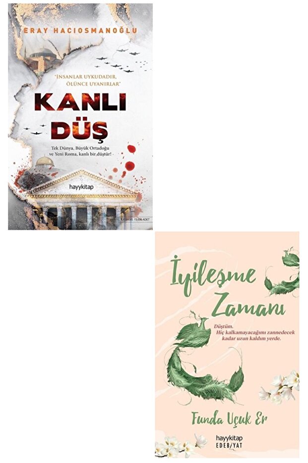 Kanlı Düş + İyileşme Zamanı 2 Kitap Set - Funda Uçuk Er - Eray Hacıosmanoğlu