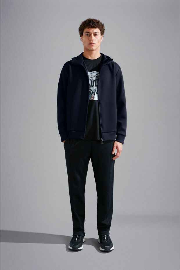 SWEATSHIRT WITH ZIP IN POLYESTER - 4