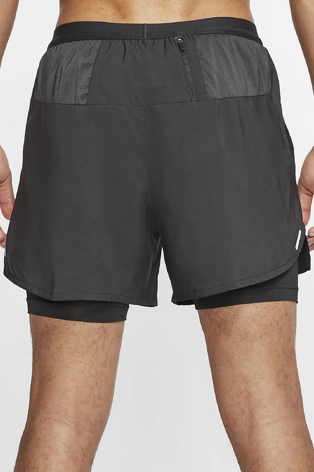 Flex Stride 2in1 Running Shorts Waterproof Cepli Taytlı Siyah Şort Cj - 3
