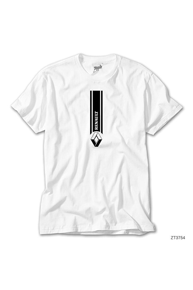 Renault Vertical White T-shirt