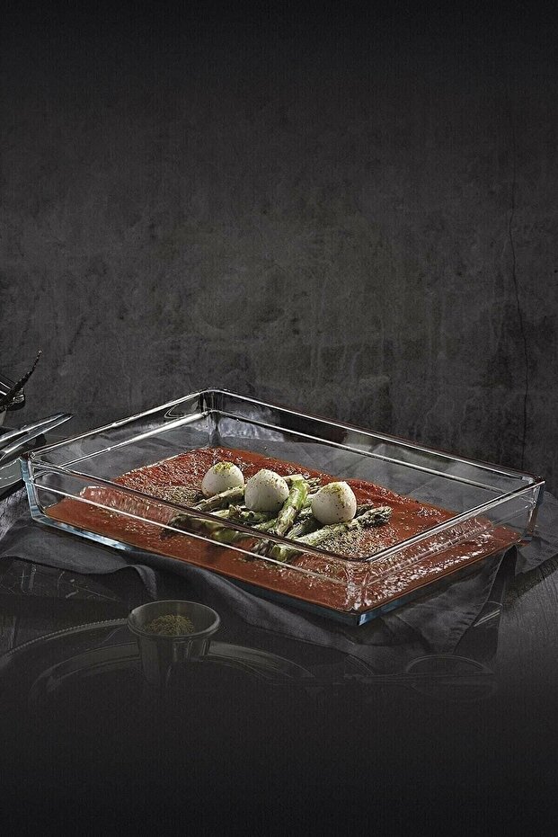 Premium Double Pyrex Baking Tray 2 Pieces Rectangular - 5