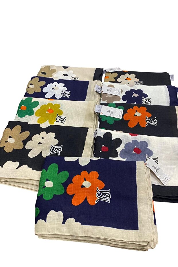 Daisy Patterned Masalsu Shawl