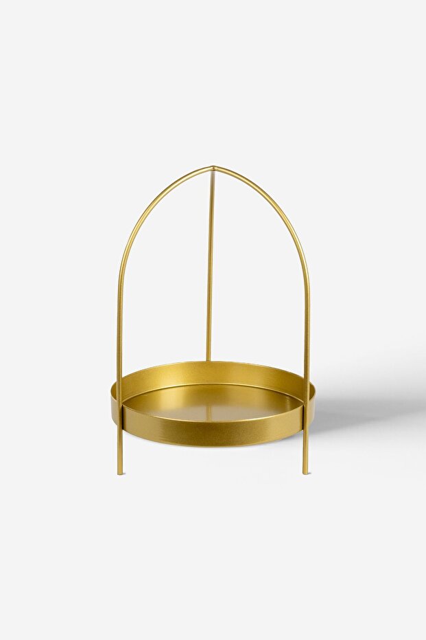 Gold metal accessory and makeup organizer - multi-purpose organizer - lattice