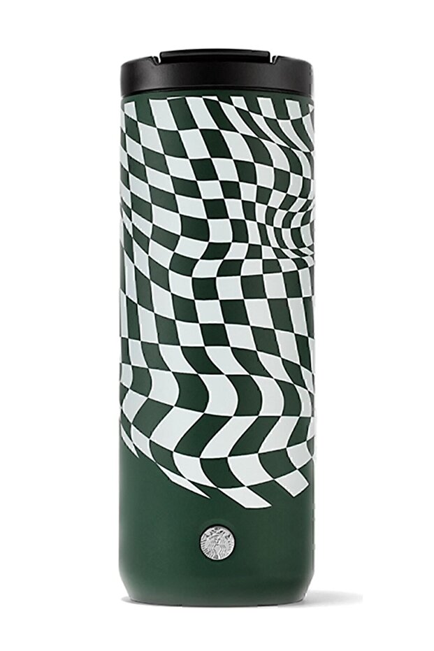 Yeşil Dama Temalı Çelik Termos 473ml - 1