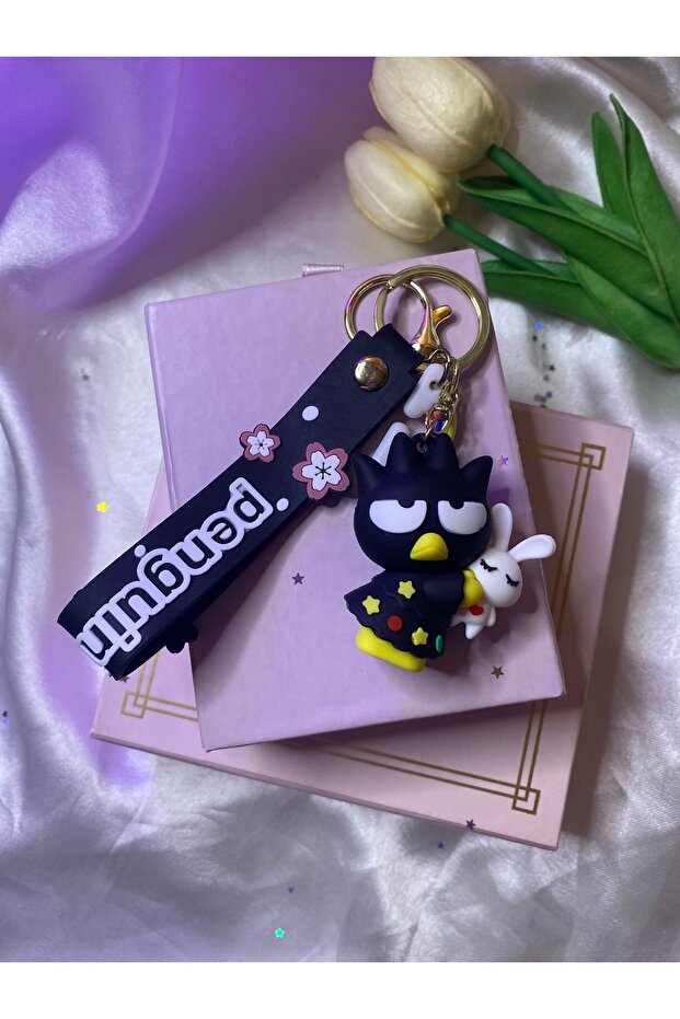 Sanrio character keychain, pine ornament, 1 piece, penguin