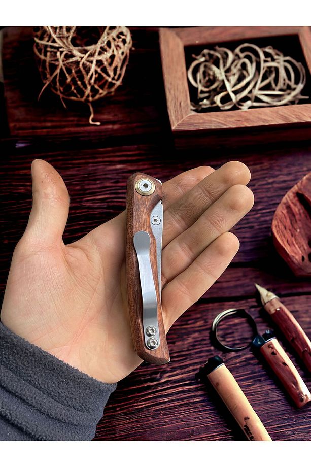 Üstün Kaliteli Bıçak Çakı Kamp Avcı Bıçağı Mutfak Bıçak El Yapımı Vidalı 20 Cm Kişiye Özel Isim - 3