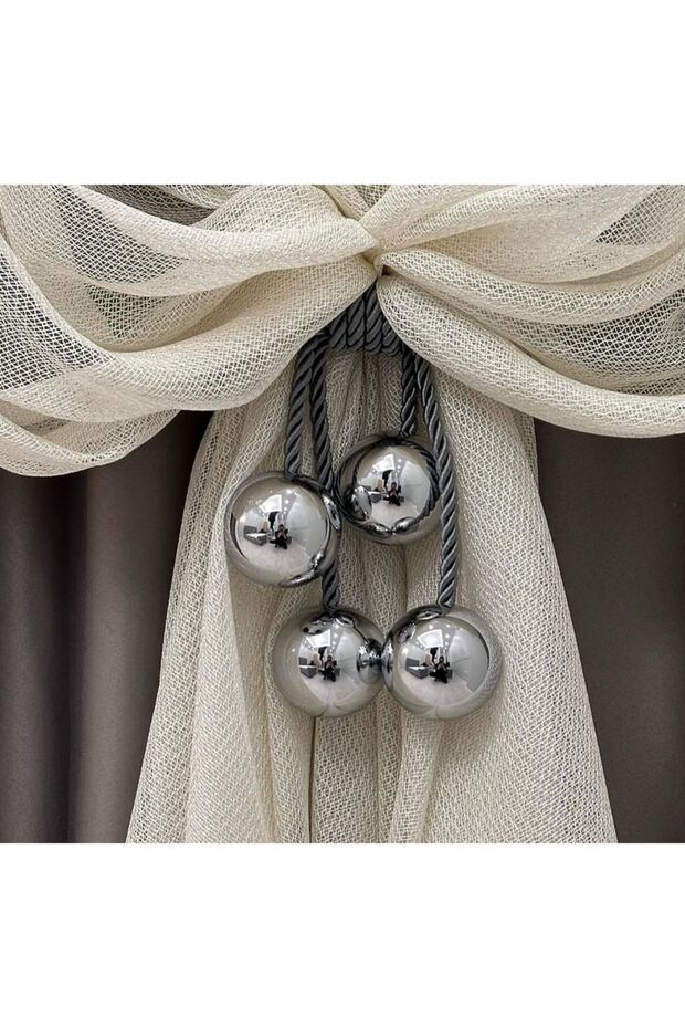 Curtain Accessory Corneche Tactical Metal 4 Ball Luxury Bracelet 1 PIECE CORNICH IS INSTALLED
