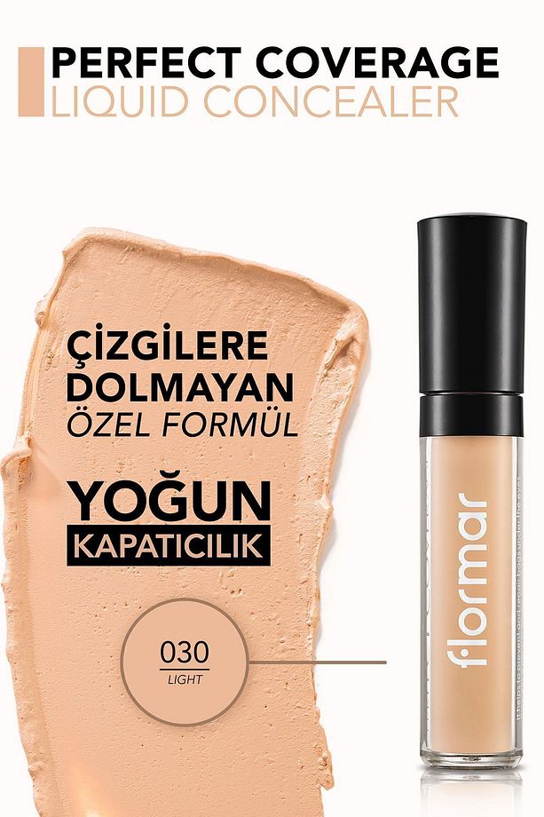 Likit Kapatıcı - Perfect Coverage Concealer - 030 Light -  8690604558063 - 4