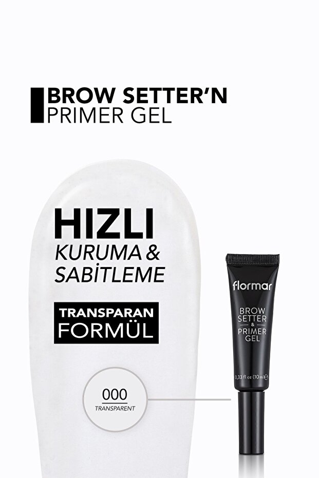 Sabitleyici Ve Renk Koruyucu Şeffaf Kaş Bazı - Brow Setter & Primer Gel - 000 - 8682536034814 - 4