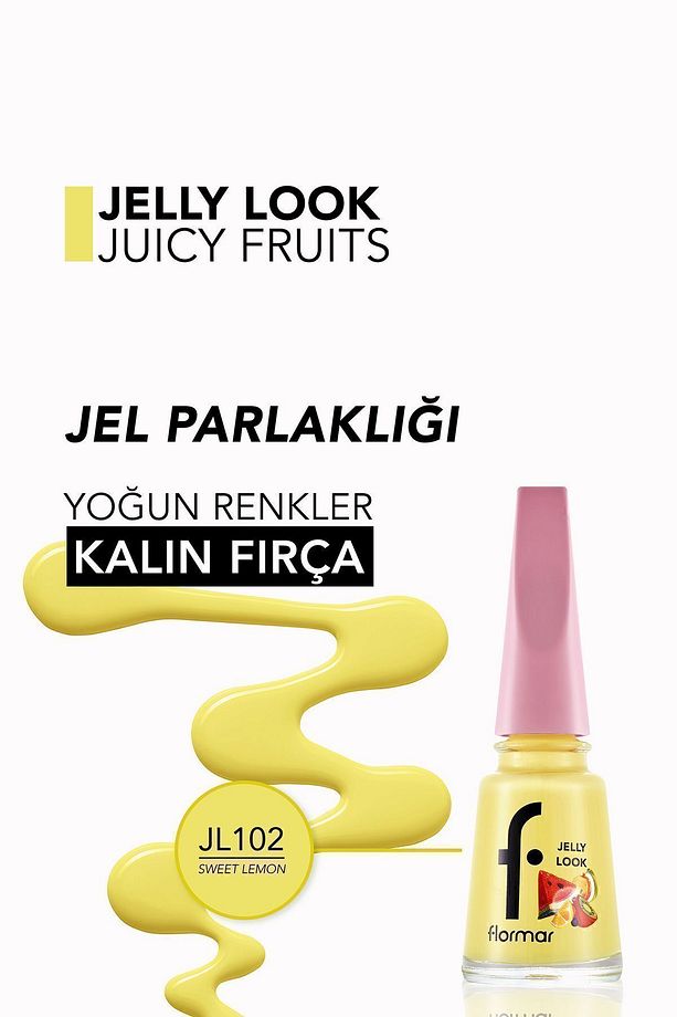 Jelly Look Yüksek Pigmentli & Parlak Bitişli Jel Görünümlü Oje - 5