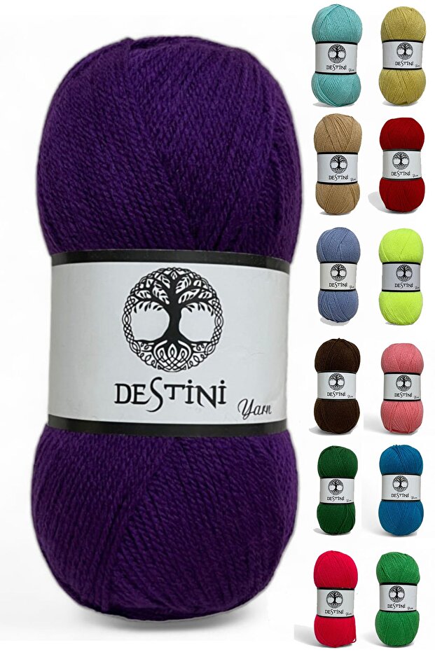 Baby Wool Hand Knitting Yarn Cardigan, Sweater, Scarf, Hat 100 g 300 m Needles 3-3.5 Hook 2.5 Multicolor
