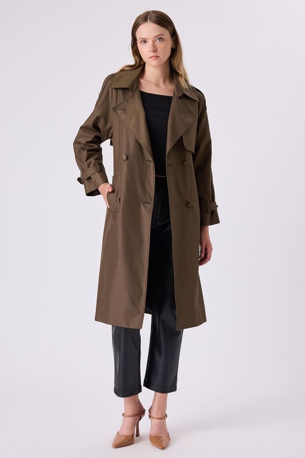 kemerli trençkot - 1