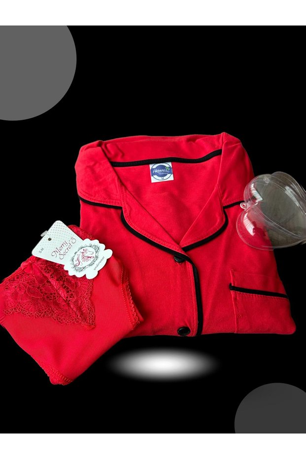 Women's New Year's Set of 2 Special Heart Boxed Slips - Pajamas Gift Set 20244
