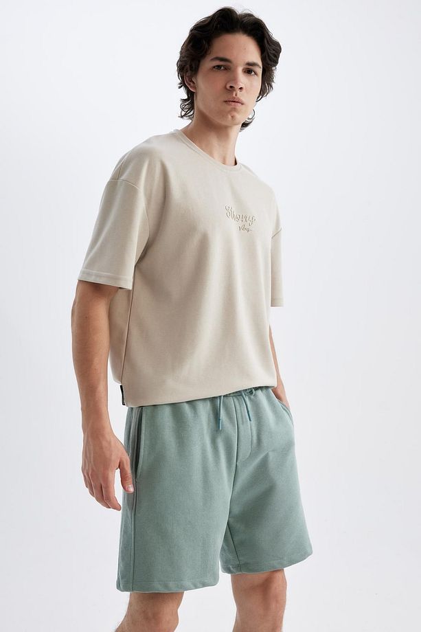 Regular Fit Düz Paça Basic Düz Şort B8672ax24sm - 5