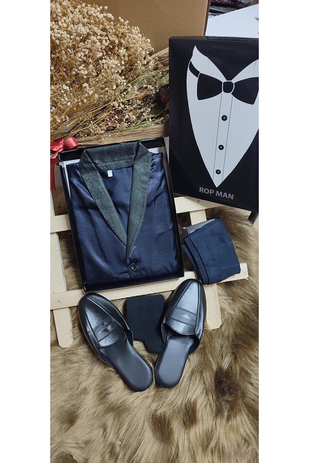 7 pieces Men's Dowry pocket groom suit set pajamas suit