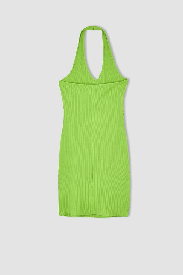 Coool Bodycon V Yaka Basic Kaşkorse Basic Mini Elbise Y7479az22sm - 7