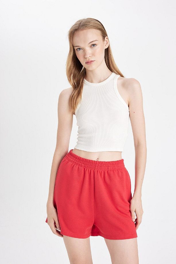 Regular Fit Beli Lastikli Basic Düz Şort Z5071az24sm - 2