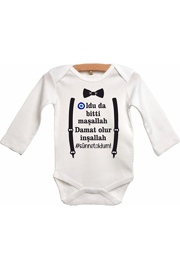 Was Even Done Mashallah Becomes a Groom Inshallah Circumcision Themed Baby Bodysuit