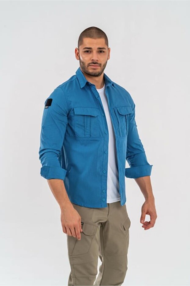 Tactical Gömlek Cepli (MAVİ) 424 - 6